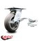 Service Caster 6 Inch Thermoplastic Rubber Caster with Roller Bearing and Brake/Swivel Lock SCC SCC-35S620-TPRRD-SLB-BSL - alternate 2